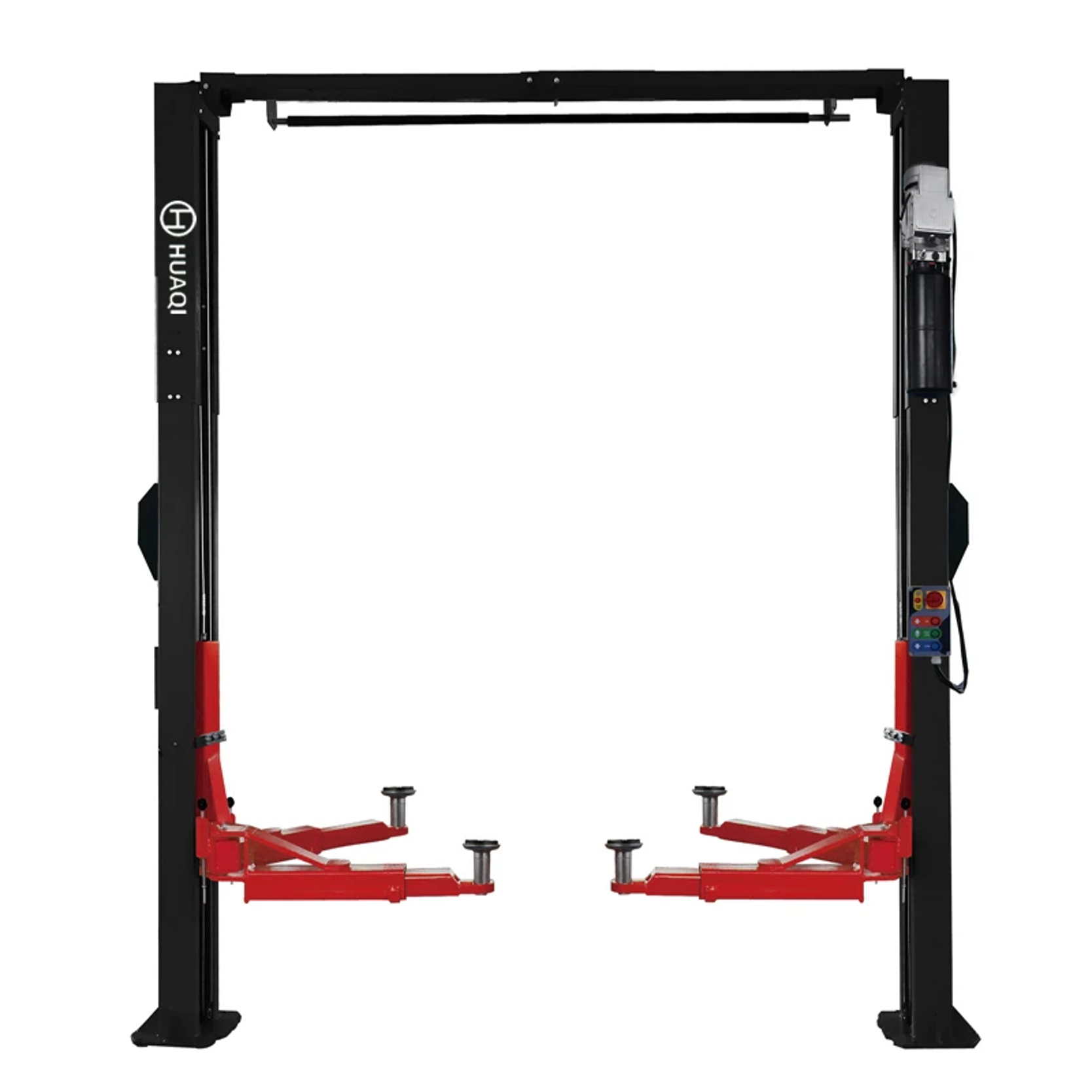 4.5 Ton 2 Post Clear Floor Hoist Car Hoist dual point release Model TC ...